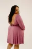 Lila Labor & Postpartum Gown in Dusty Rose sold by Lila Maternity