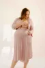 Lila Labor & Postpartum Gown in Mauve sold by Lila Maternity