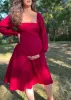 Juniper Dress in Merlot sold by Lila Maternity