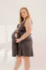 Juliet Labor & Postpartum Gown in Charcoal Grey-Limited Time sold by Lila Maternity