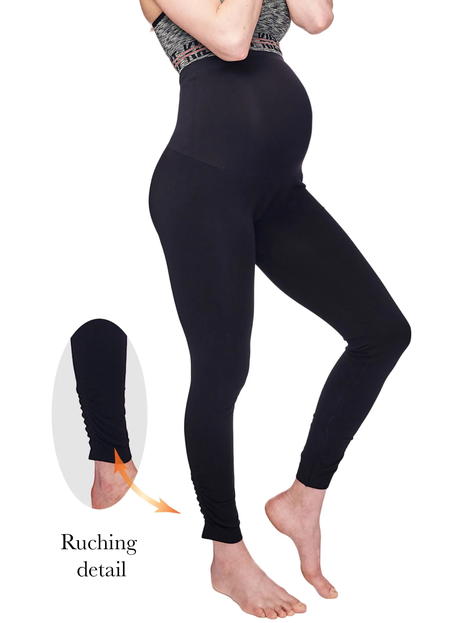 Maternity Leggings, BLACK (Single) sold by Lila Maternity