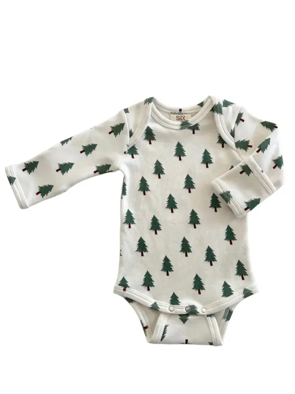 Trees / Organic Long Sleeve Bodysuit sold by Lila Maternity