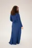 Nadia Labor & Postpartum Gown in Midnight Blue sold by Lila Maternity