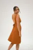 Juliet Labor & Postpartum Gown in Burnt Orange-Limited Time sold by Lila Maternity