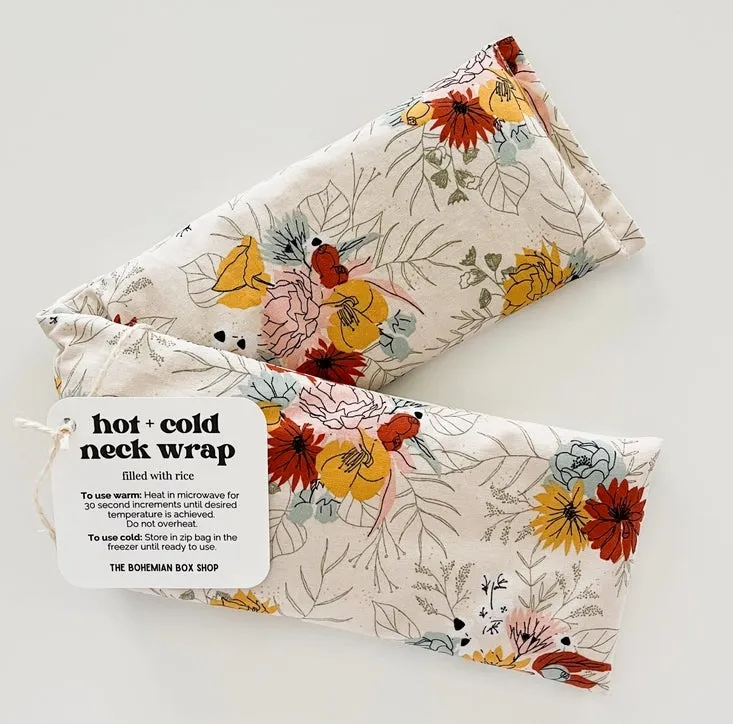Hot & Cold Therapy Neck Wrap - Ivory Florals sold by Lila Maternity product image thumbnail 2
