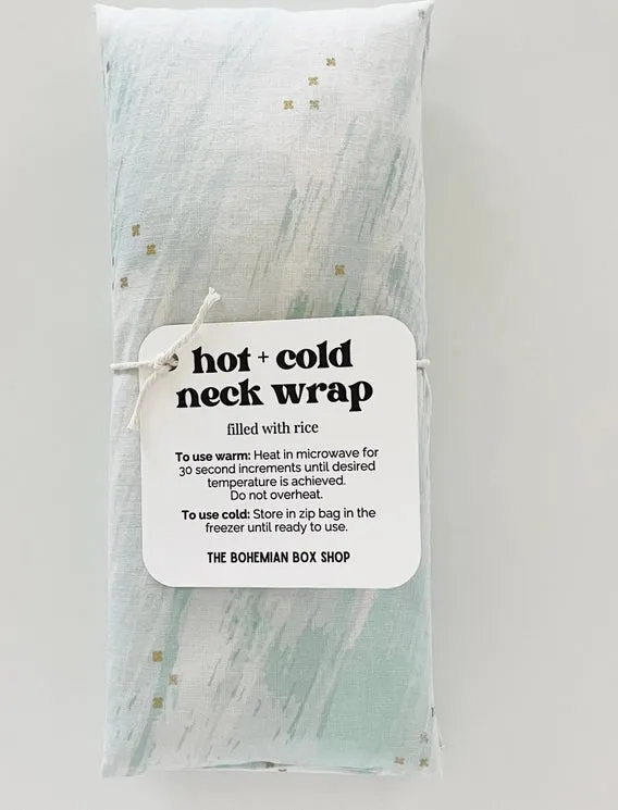 Hot & Cold Therapy Neck Wrap - Mint, White & Gold sold by Lila Maternity product image thumbnail 2