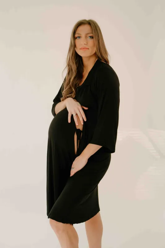 Lila Bamboo Labor & Postpartum Gown sold by Lila Maternity