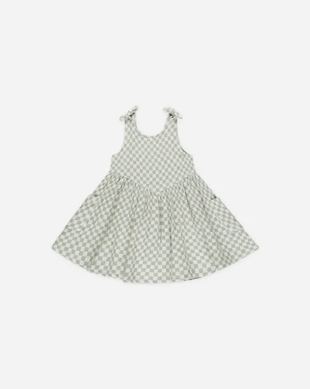SUMMER DRESS | SAGE CHECK sold by Lila Maternity