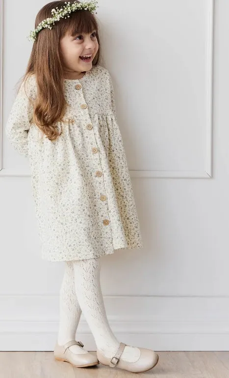 Organic Cotton Poppy Dress - Dainty Egret Blues sold by Lila Maternity product image thumbnail 2