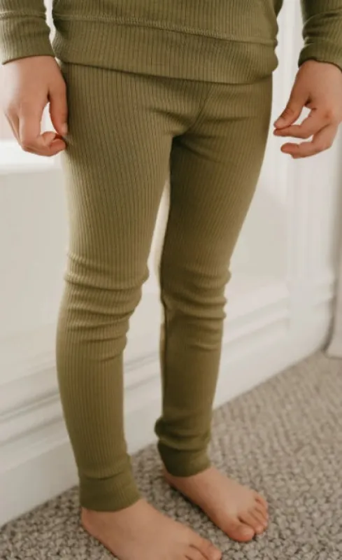 Organic Cotton Modal Everyday Legging - Herb sold by Lila Maternity