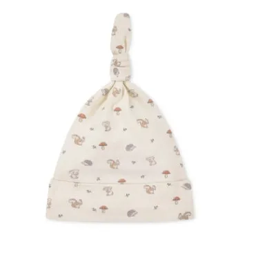 Organic Cotton Knot Beanie - Woodland Friends sold by Lila Maternity product image thumbnail 2