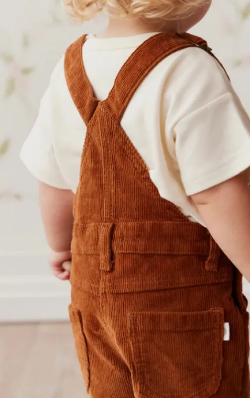 Casey Cord Short Overall - Cinnamon made by Lila Maternity