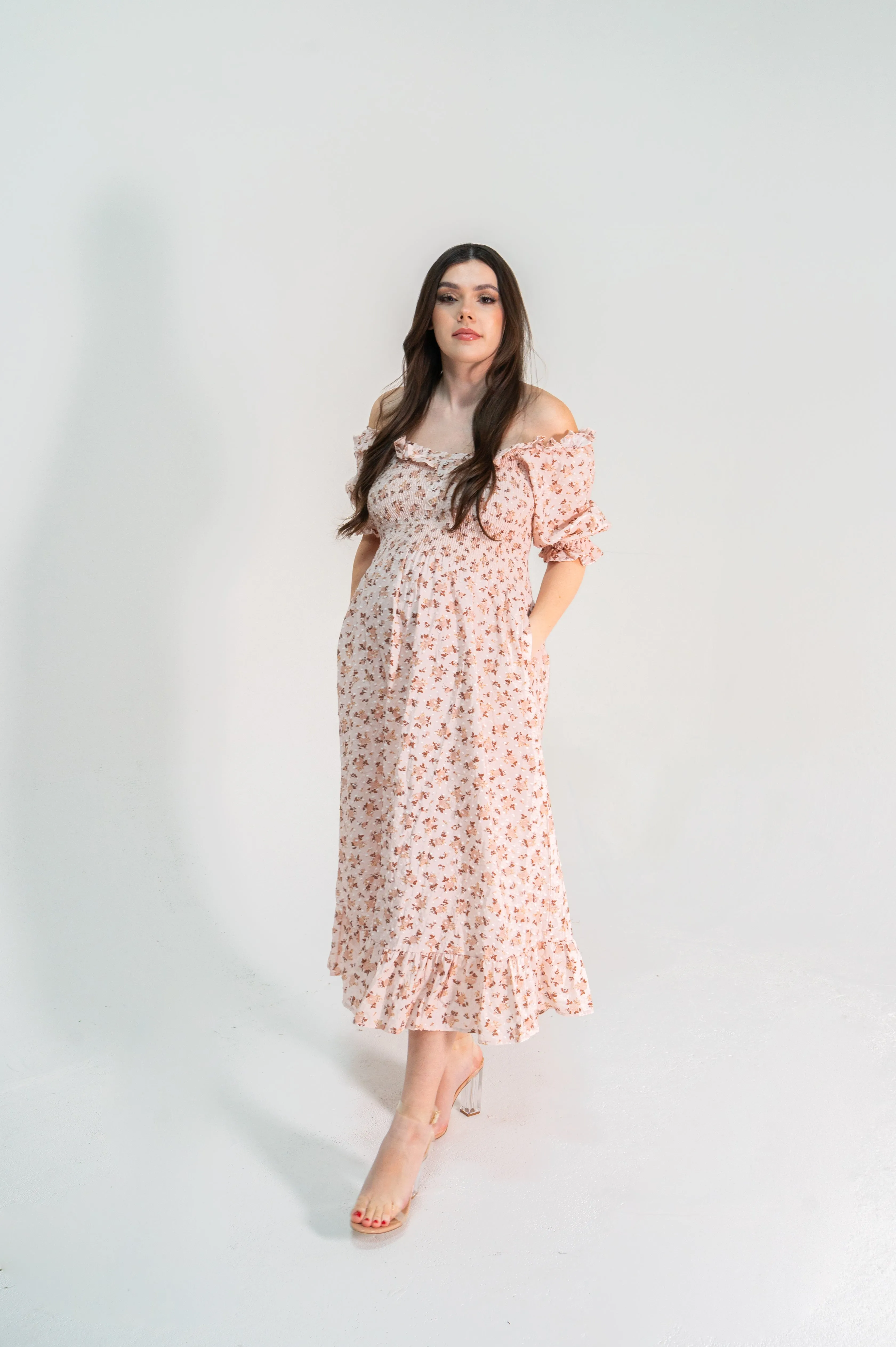 Harper Maternity and Nursing Dress sold by Lila Maternity