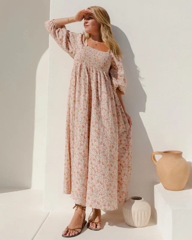 DELLA DRESS | PINK GARDENIA sold by Lila Maternity