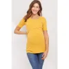 Rib-Knit Double Layer Maternity Nursing Top sold by Lila Maternity