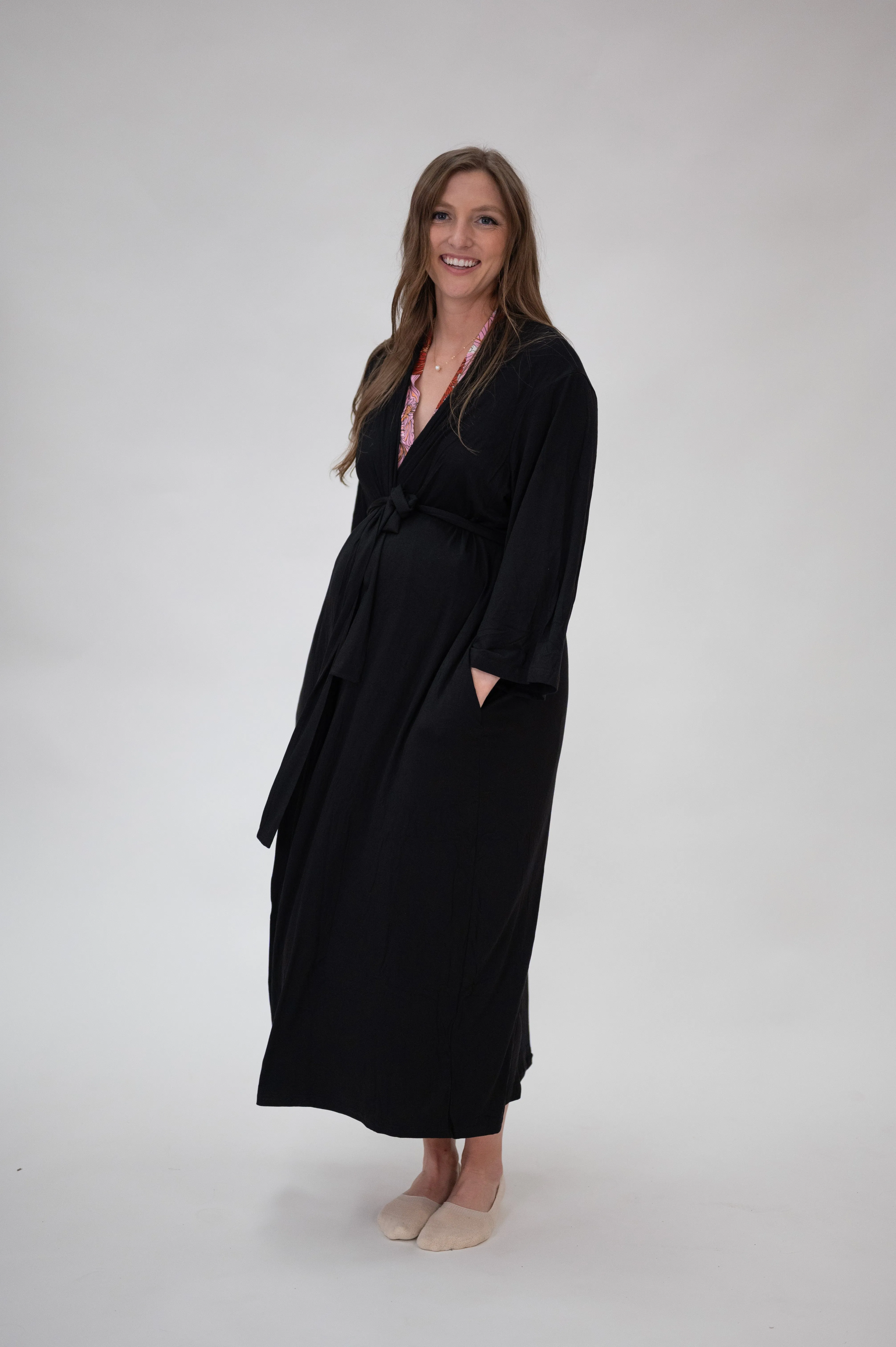 Mia Robes in Mauve (Short) sold by Lila Maternity product image thumbnail 2
