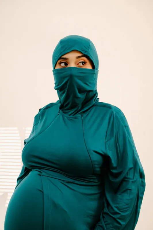 The Lila Hijab - Deep Teal sold by Lila Maternity
