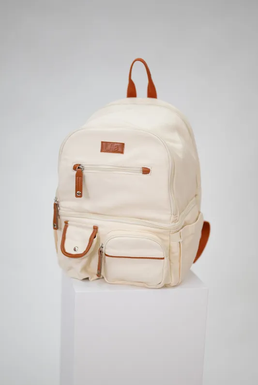 Lila Pumping & Nursing Diaper Bag in Cream sold by Lila Maternity product image thumbnail 2
