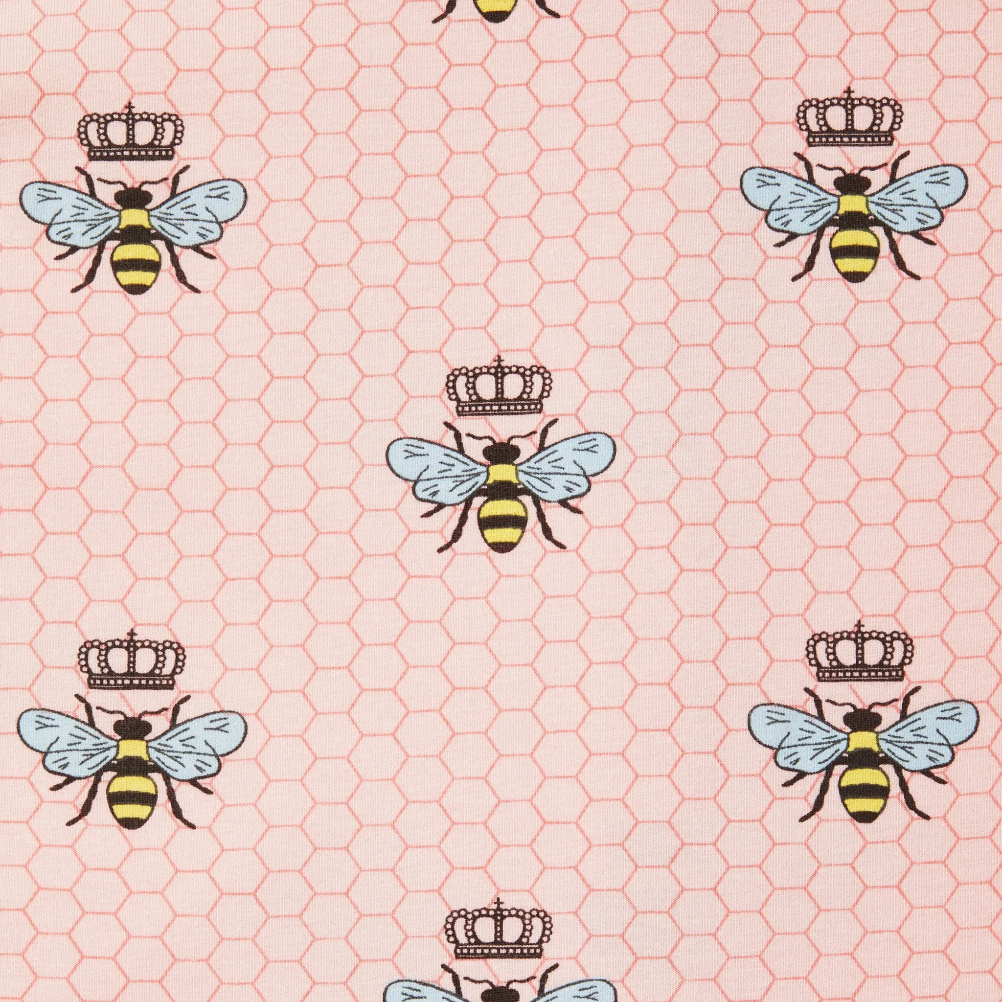 Queen Bee Luxe Pima Short Set - Pink sold by the cat's pajamas product image thumbnail 4