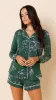 Willow Pima Knit Long-Sleeved Short Set sold by the cat's pajamas
