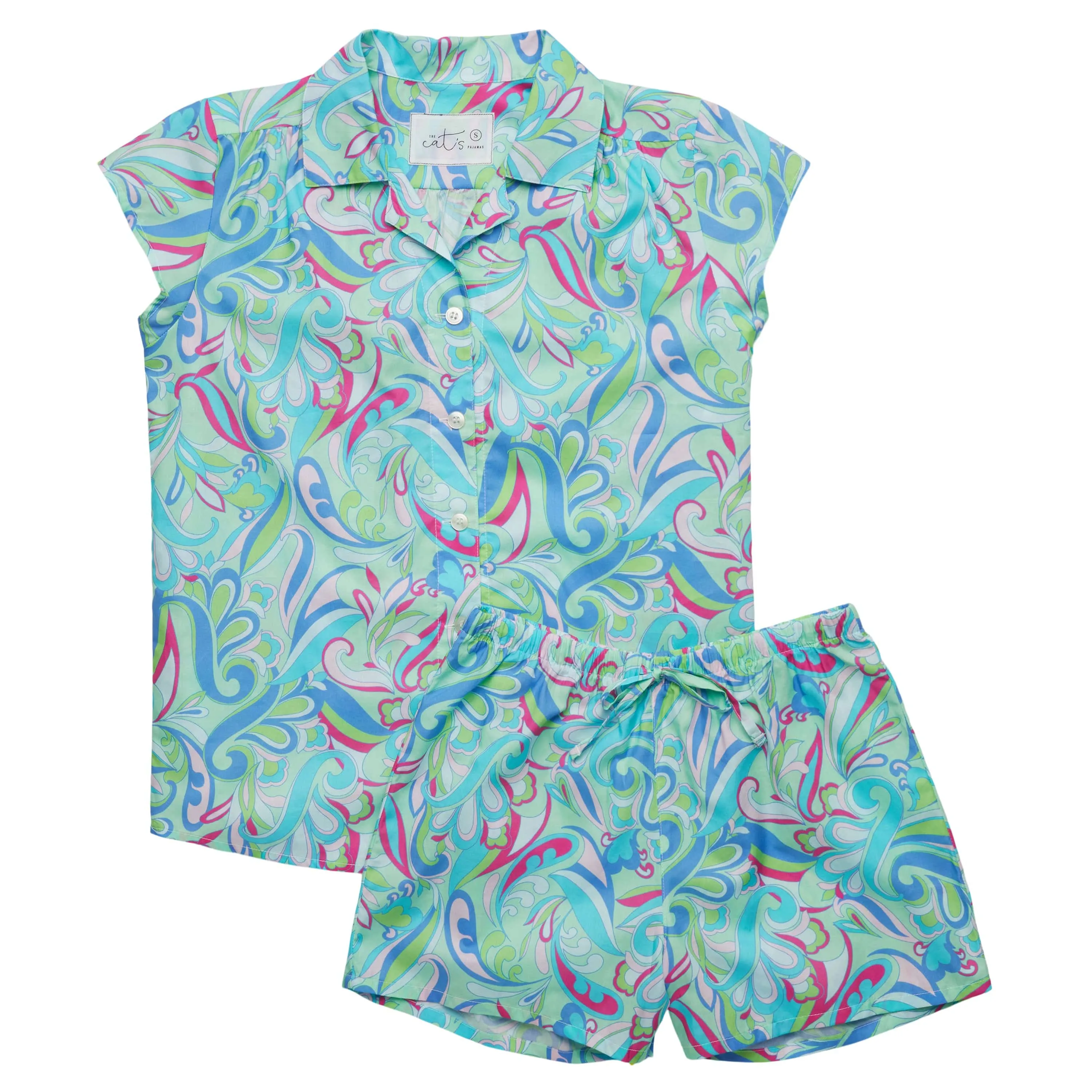 Day Tripper Luxe Pima Short Set sold by the cat's pajamas product image thumbnail 3