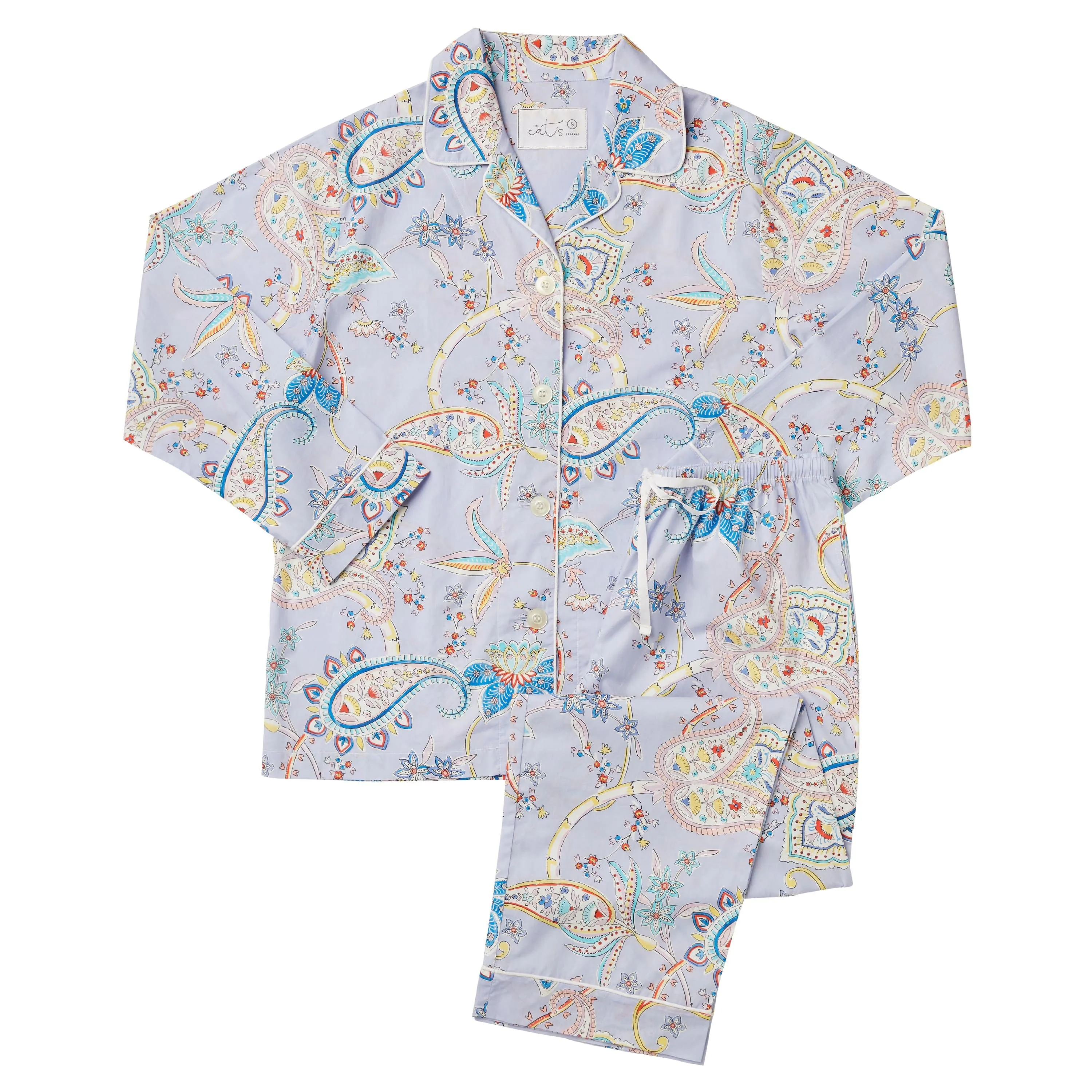 Moroccan Paisley Luxe Pima Pajama sold by the cat's pajamas product image thumbnail 2