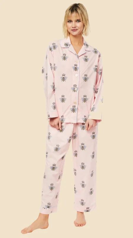 Queen Bee Luxe Pima Pajama - Honey sold by the cat's pajamas