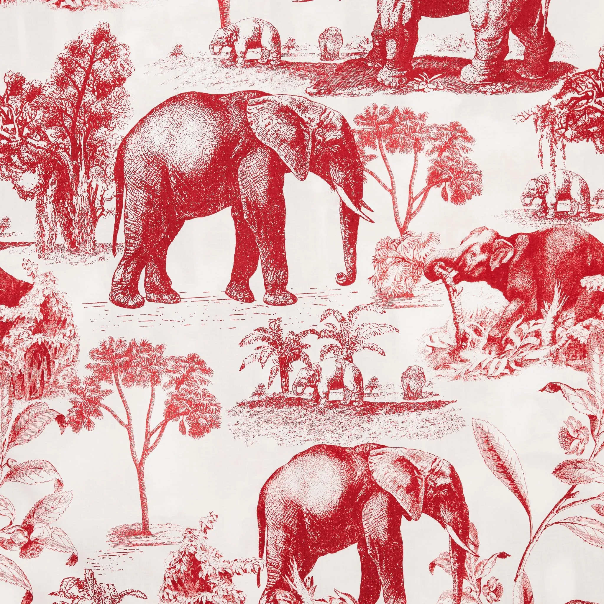 Safari Toile Luxe Pima Cotton Pajama - Red sold by the cat's pajamas product image thumbnail 4