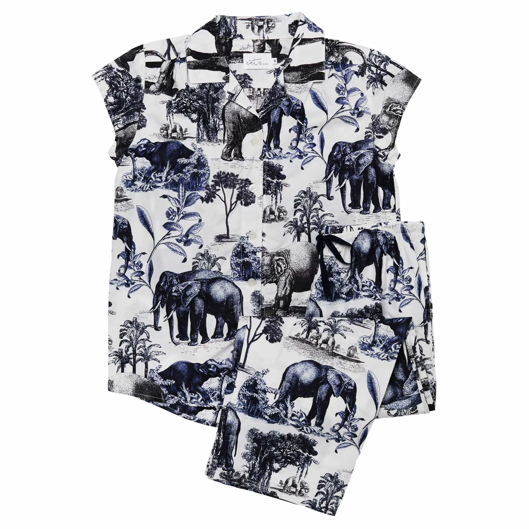 Safari Toile Luxe Pima Capri sold by the cat's pajamas product image thumbnail 2