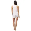 Classic Pima Knit Tank with Short - Powder Pink sold by the cat's pajamas