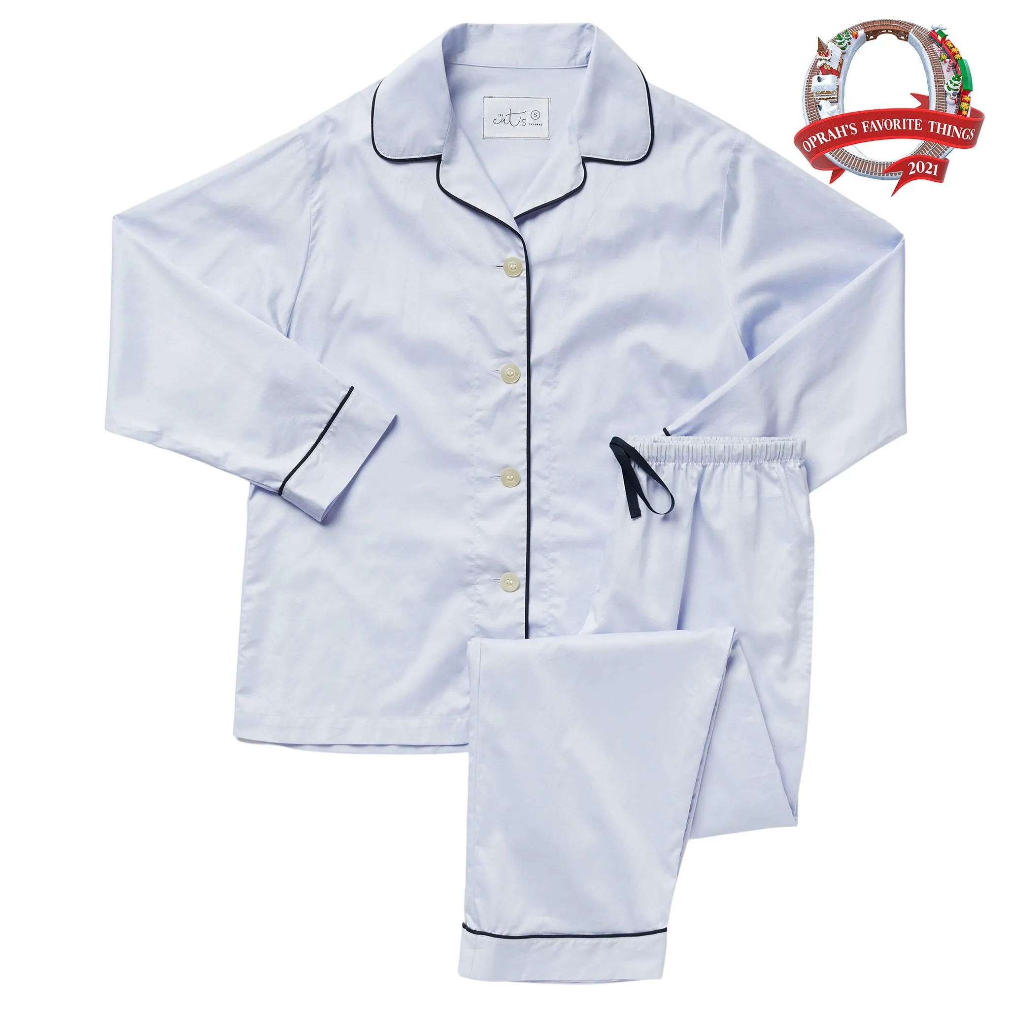 Classic Luxe Pima Pajama - Periwinkle sold by the cat's pajamas product image thumbnail 2