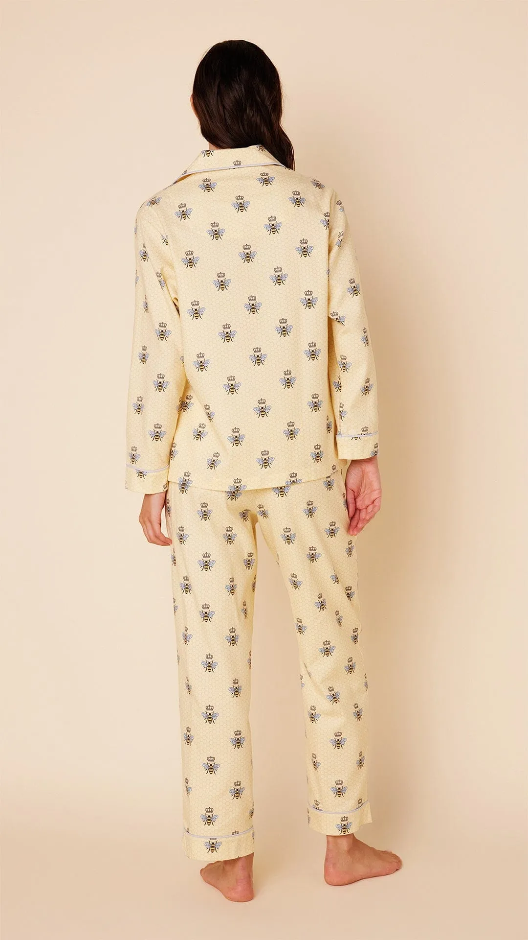 Queen Bee Flannel Pajama - Honey sold by the cat's pajamas product image thumbnail 3