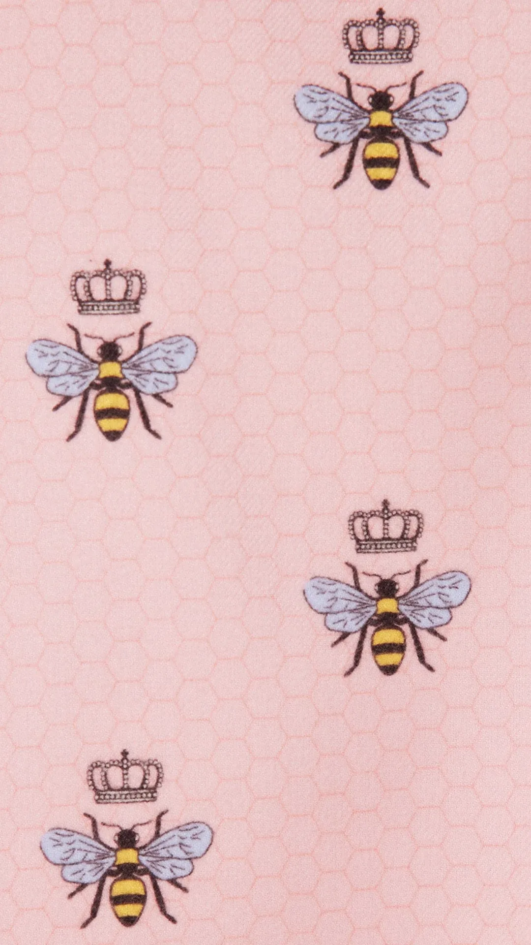 Queen Bee Flannel Pajama - Pink sold by the cat's pajamas product image thumbnail 4