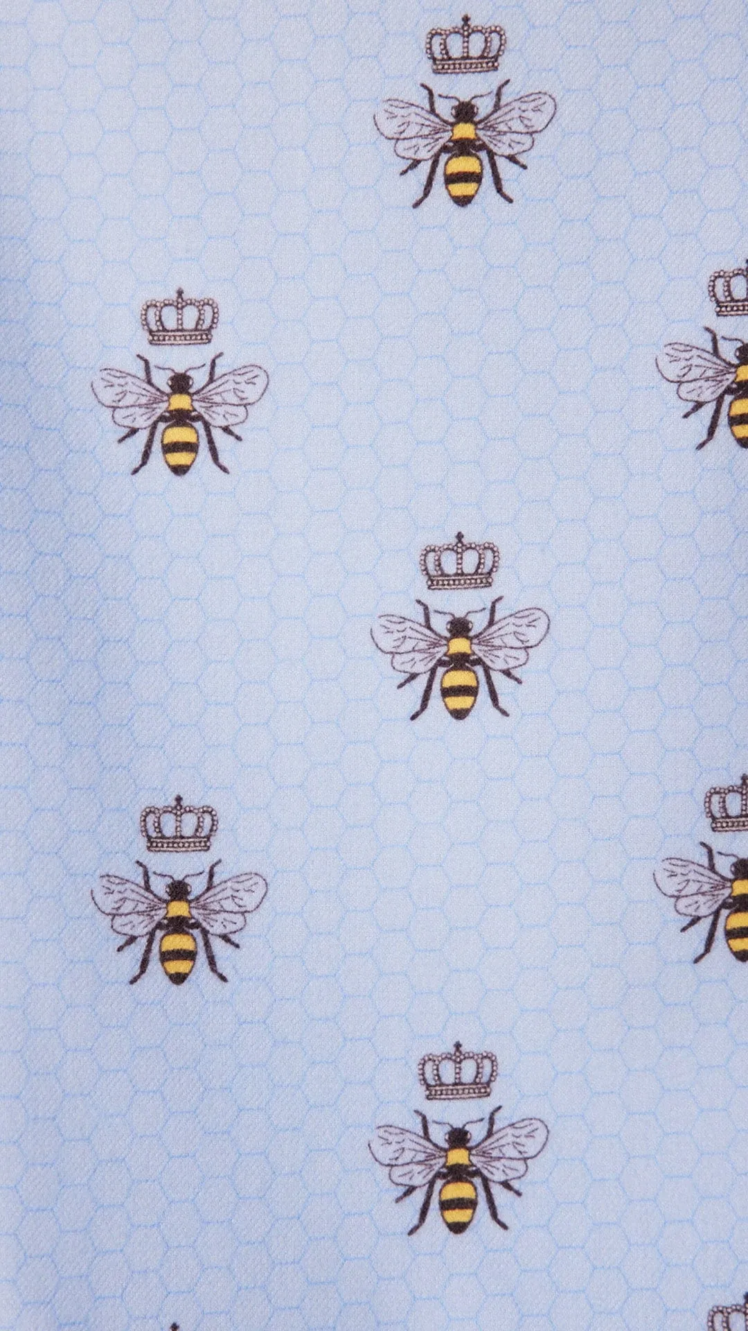 Queen Bee Flannel Pajama - Blue sold by the cat's pajamas product image thumbnail 4