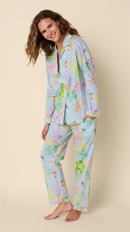Hummingbird Voile Pajama sold by the cat's pajamas