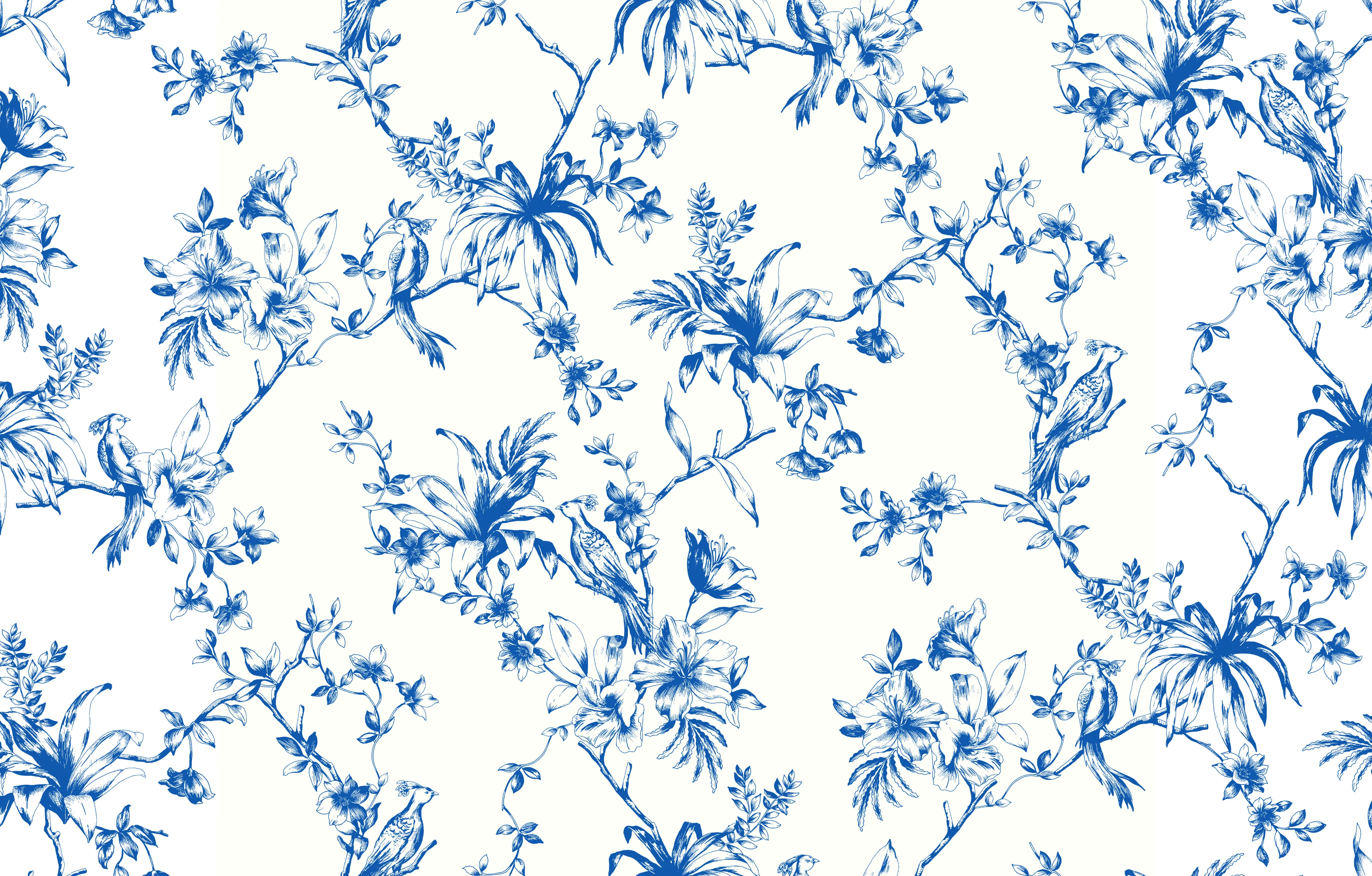 Bluebird Blossom Pima Knit Long-Sleeved Pajama sold by the cat's pajamas product image thumbnail 4