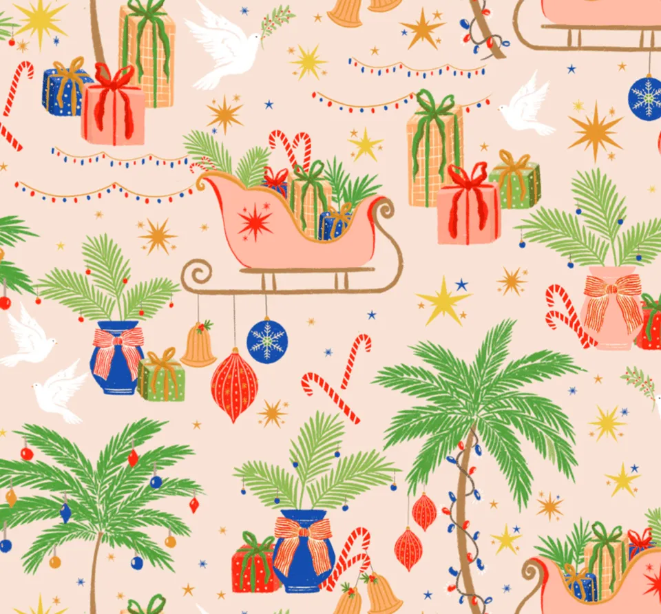 California Christmas Pima Knit Long-Sleeved Pajama sold by the cat's pajamas product image thumbnail 4