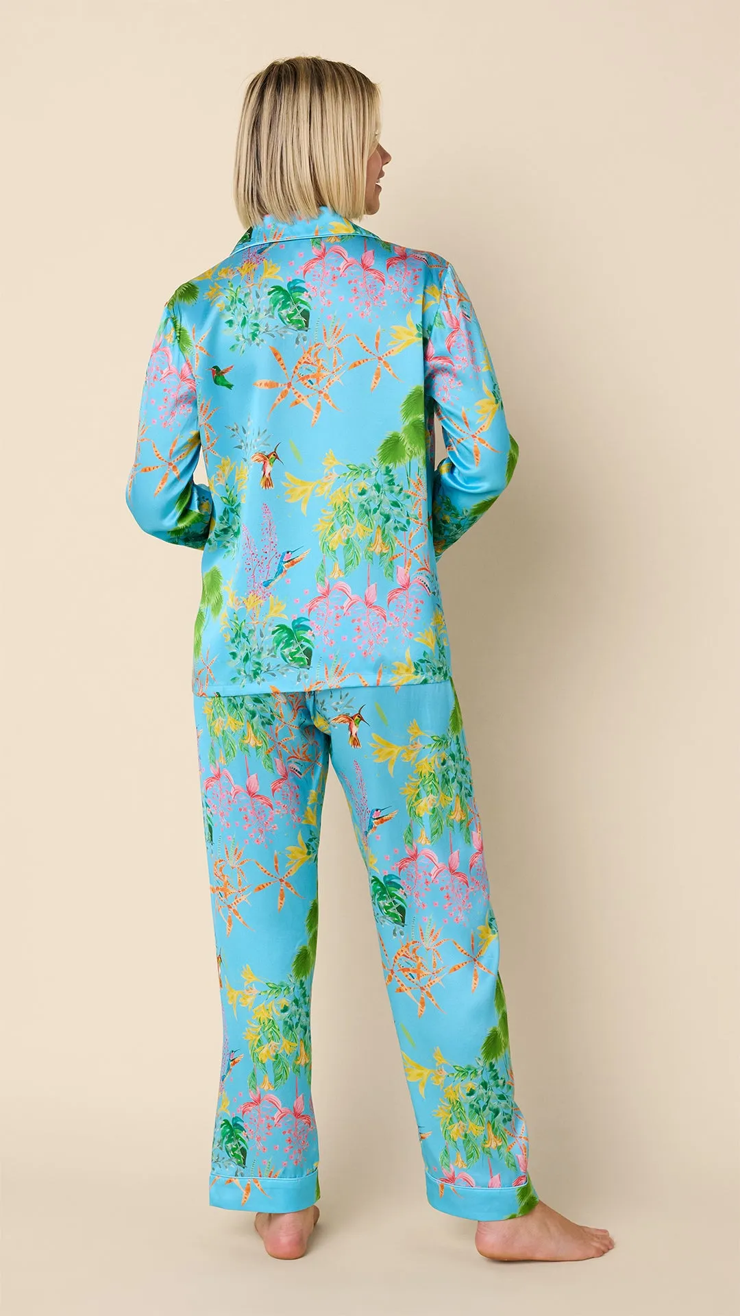 Hummingbird Silk Pajama sold by the cat's pajamas product image thumbnail 3