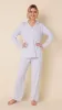 Heritage Stripe Pima Knit Long-Sleeved Pajama - Blue sold by the cat's pajamas