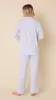 Heritage Stripe Pima Knit Long-Sleeved Pajama - Blue sold by the cat's pajamas