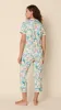 Butterfly Floral Pima Knit Capri Set sold by the cat's pajamas