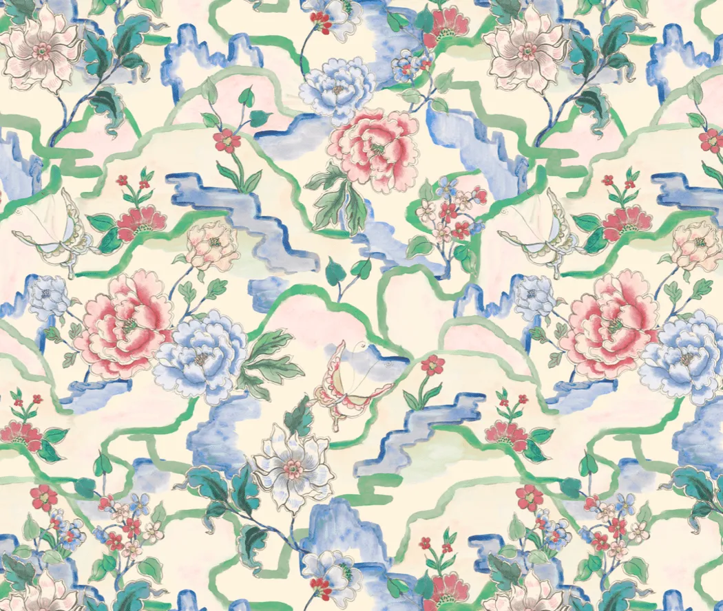 Butterfly Floral Pima Knit Simple Set sold by the cat's pajamas product image thumbnail 4