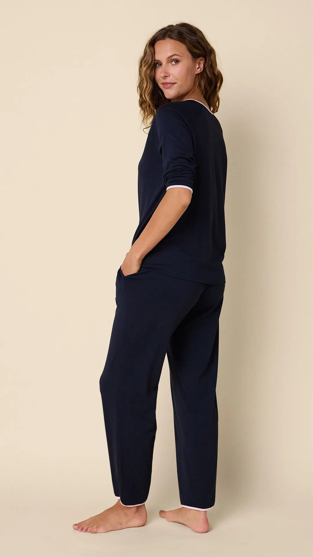 Classic Pima Knit Simple Set - Black sold by the cat's pajamas product image thumbnail 3