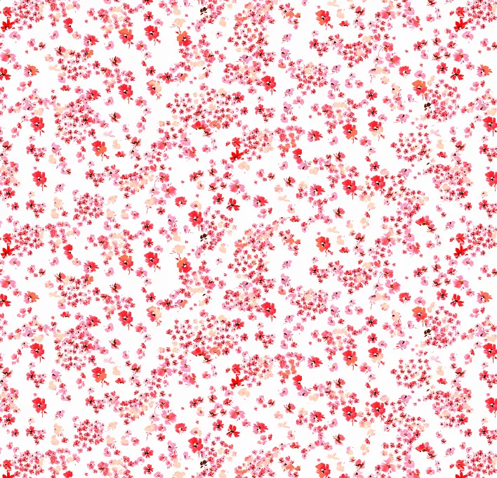 White Ditsy Voile Capri sold by the cat's pajamas