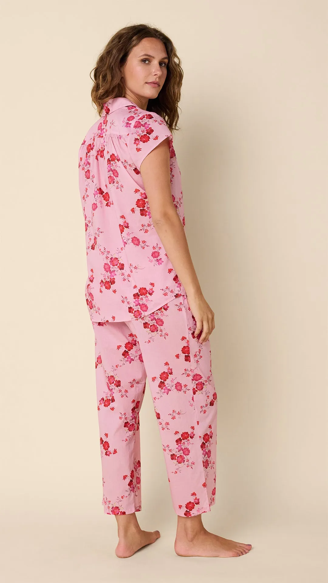 Sorbet Roses Voile Capri sold by the cat's pajamas product image thumbnail 3