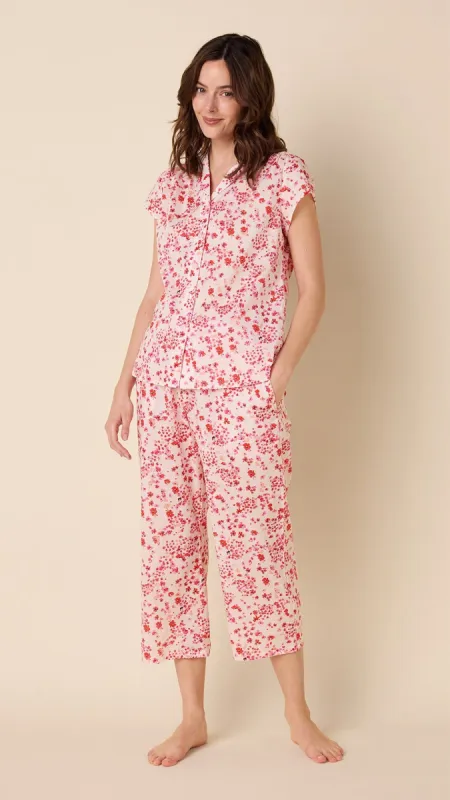 Petite Rosette Voile Capri sold by the cat's pajamas