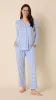 Essential Stripe Pima Knit Pajama - Provence sold by the cat's pajamas