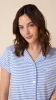 Essential Stripe Pima Knit Capri Set - Provence sold by the cat's pajamas