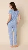 Marguerite Pima Knit Short-Sleeved Simple Set sold by the cat's pajamas