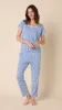 Marguerite Pima Knit Short-Sleeved Simple Set sold by the cat's pajamas